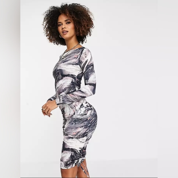 🤩 SIMMI London Marble print dress... - Picture 3 of 4